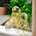 Crystal Golden Metallic Base Decor Set