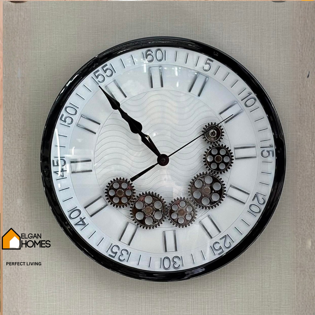 Elegan Moving Gear premium clock