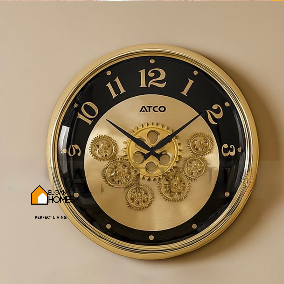 Luxury Moving Gear Wall Clock