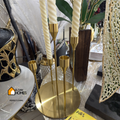 Golden Candle stand Set with Base
