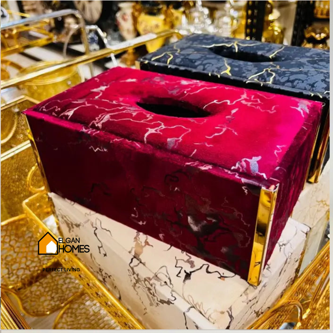 Imported Red Velvet Tissue box