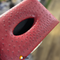 Red Leather luxury Tissue Box With Buckle