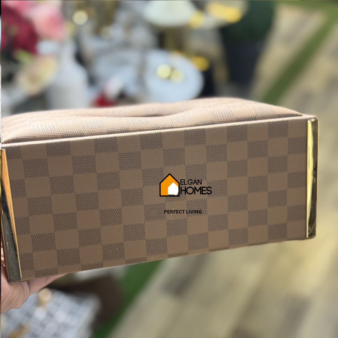 Branded Leather Tissue box