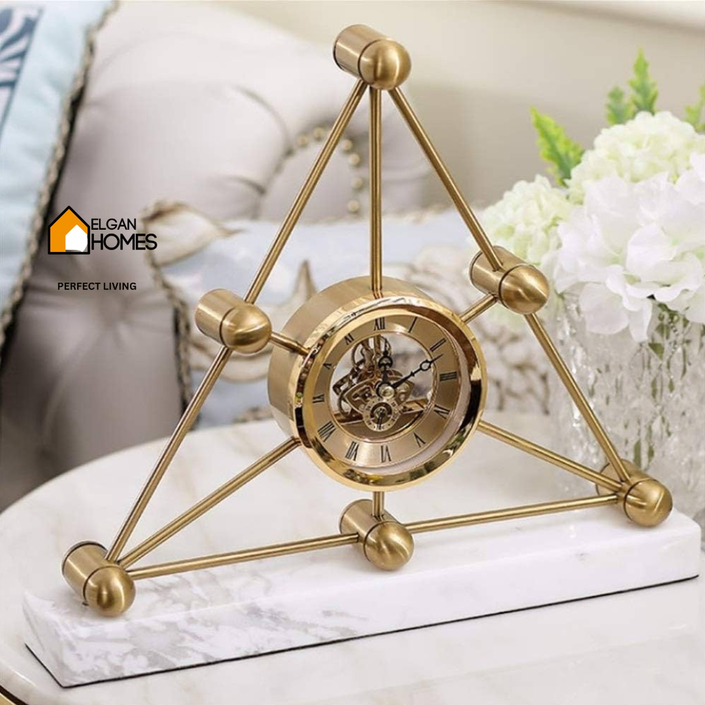 Luxury Triangle Table Clock