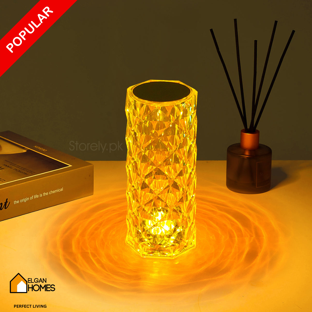 Multi shades Crystal rechargeable led lamp