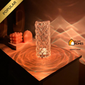 Multi shades Crystal rechargeable led lamp