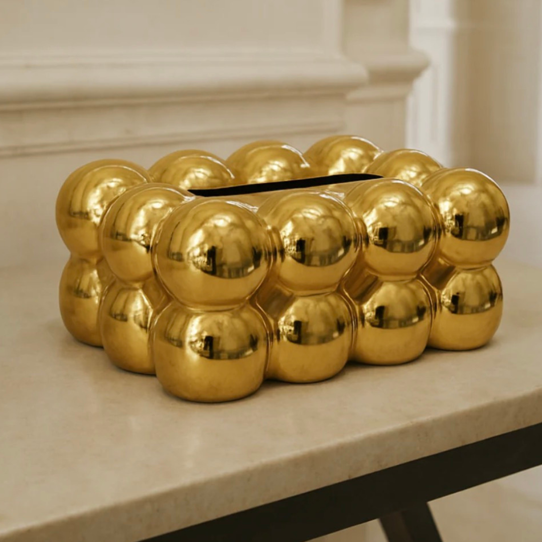 Bubble design tissue box pvc