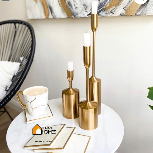 Alure Golden 6 Piece Candle stand set