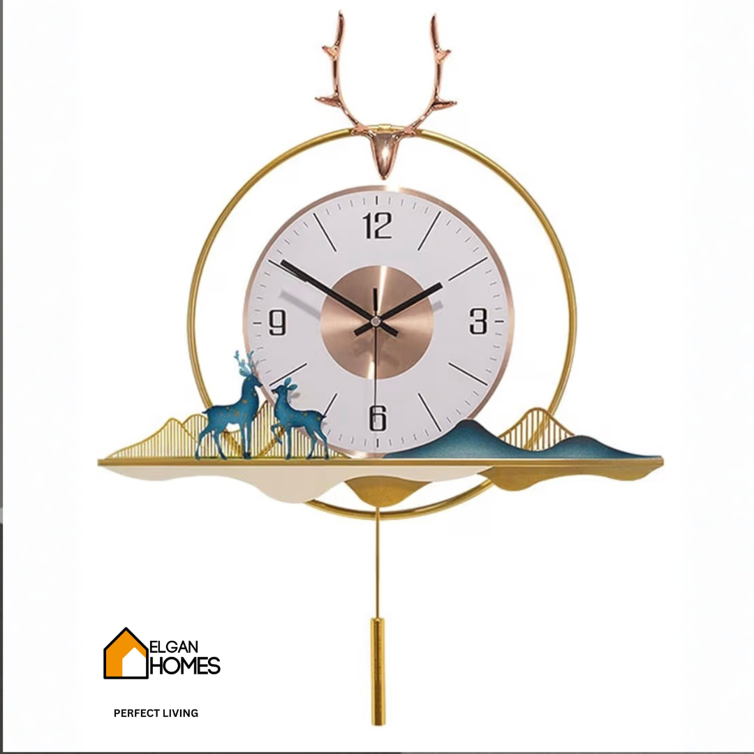 Luxury Deer wall clock