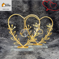 Golden Metal Crystal Love Table Decore 1 piece
