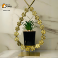 Golden Metal Planter