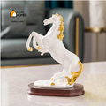Jumping Resin Horse Table Décor