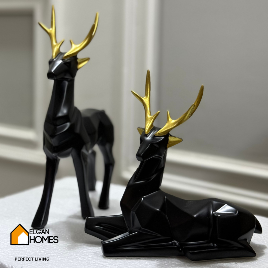Deer Resin Table Décor – 2 Piece Set
