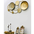 Abstract Golden Metal Wall Decor